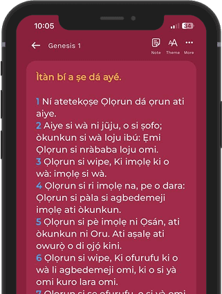 Yoruba Bible App Screenshot - Verse Reading